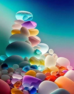 Colorful Balanced Stones