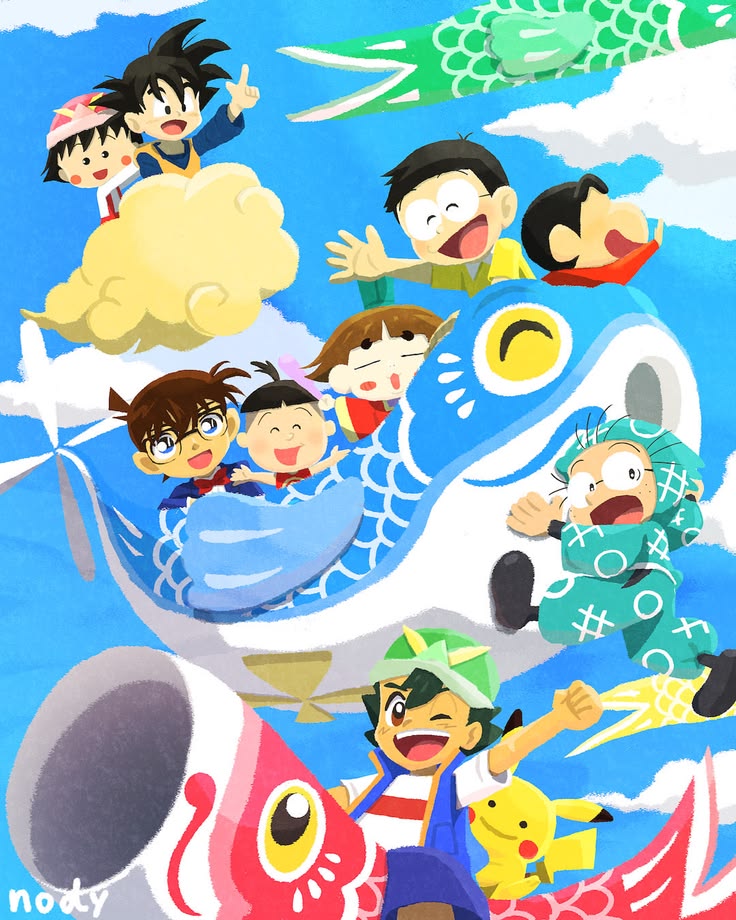 Colorful cartoon character illustration in playful animated style