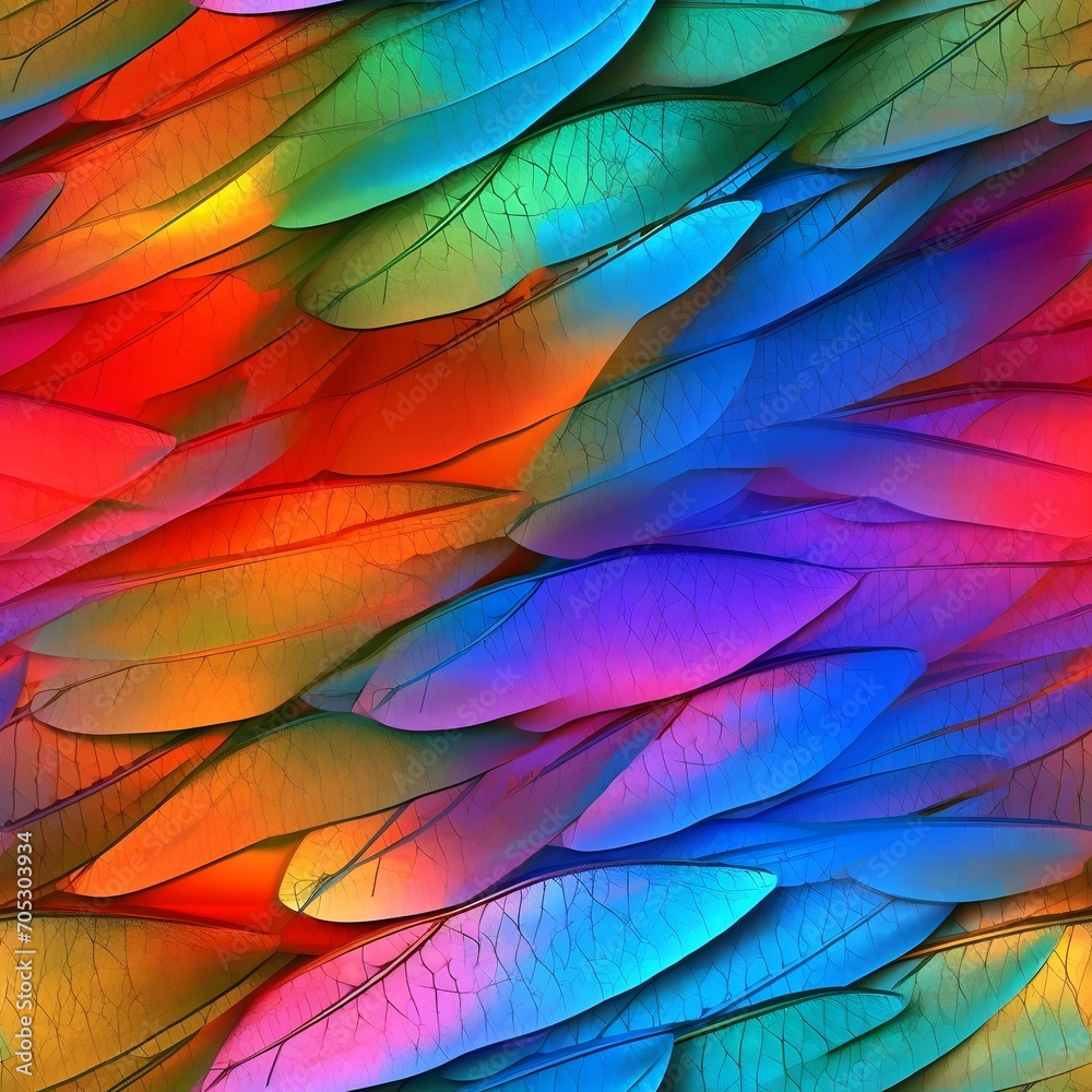 Rainbow Feathers