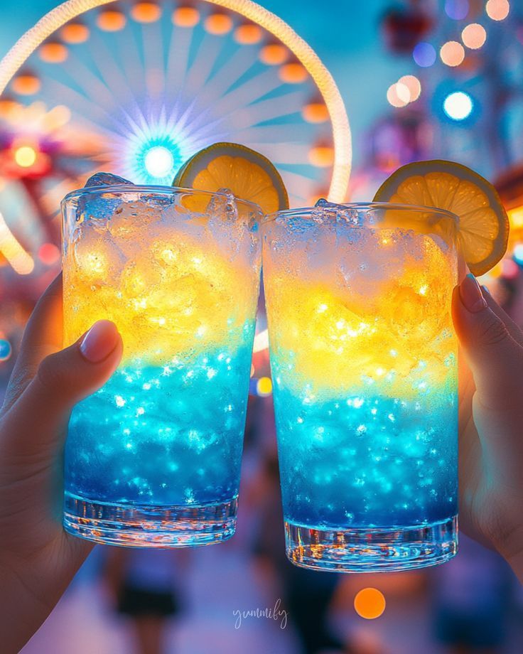 Colorful Cocktails Cheers