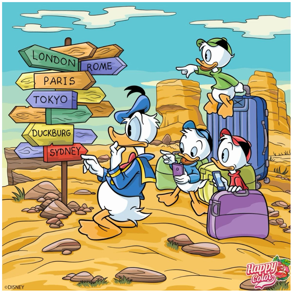 Donald Duck Family Travel