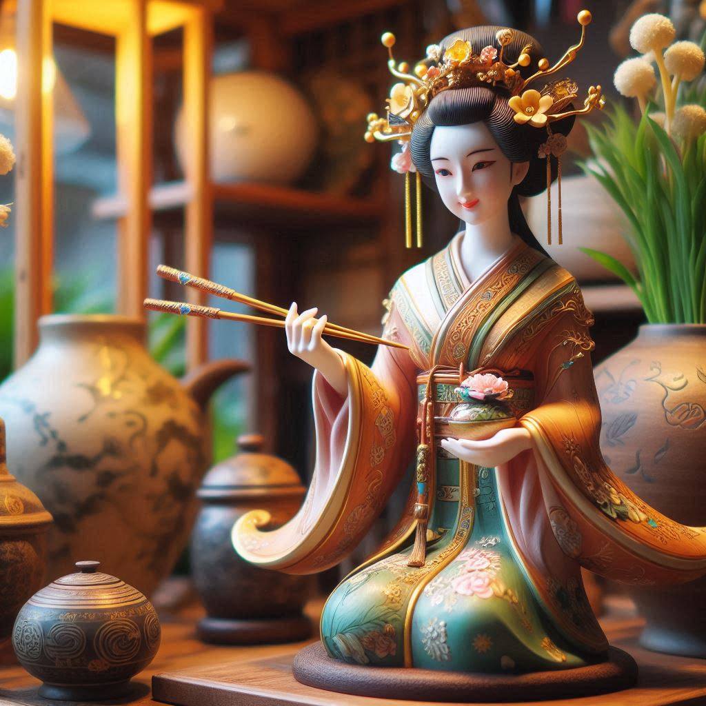 Asian Woman Figurine