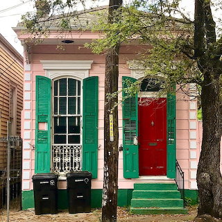 Tiny Pink House Red Door