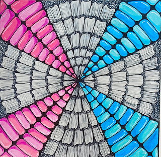 Pink Blue Mandala