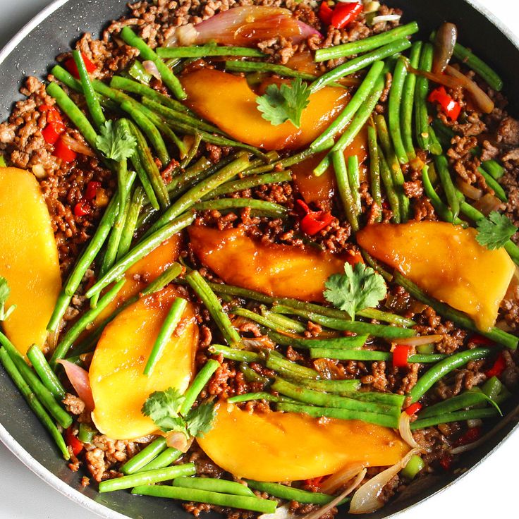 Thai Beef Mango Stir-Fry