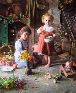 Girls Playing Indoors