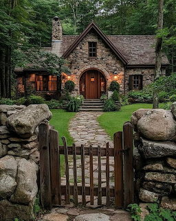 Stone Cottage in Woods