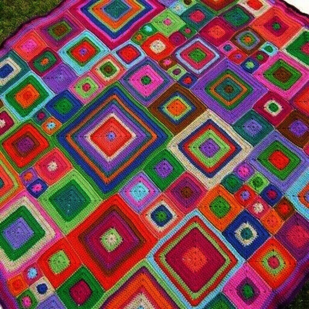 Colorful Crochet Blanket