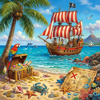 Pirate Ship Treasure Island