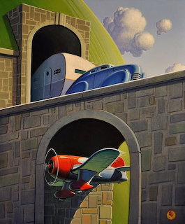 Futuristic Train Tunnel