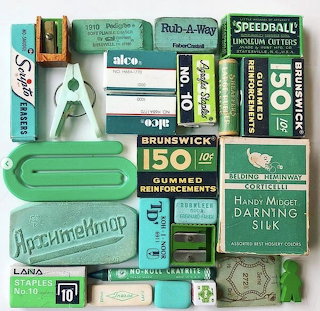 Green Objects Flatlay