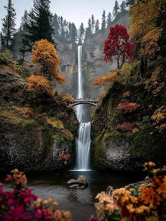Multnomah Falls Autumn