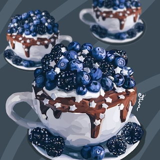 Blueberry Chocolate Dessert