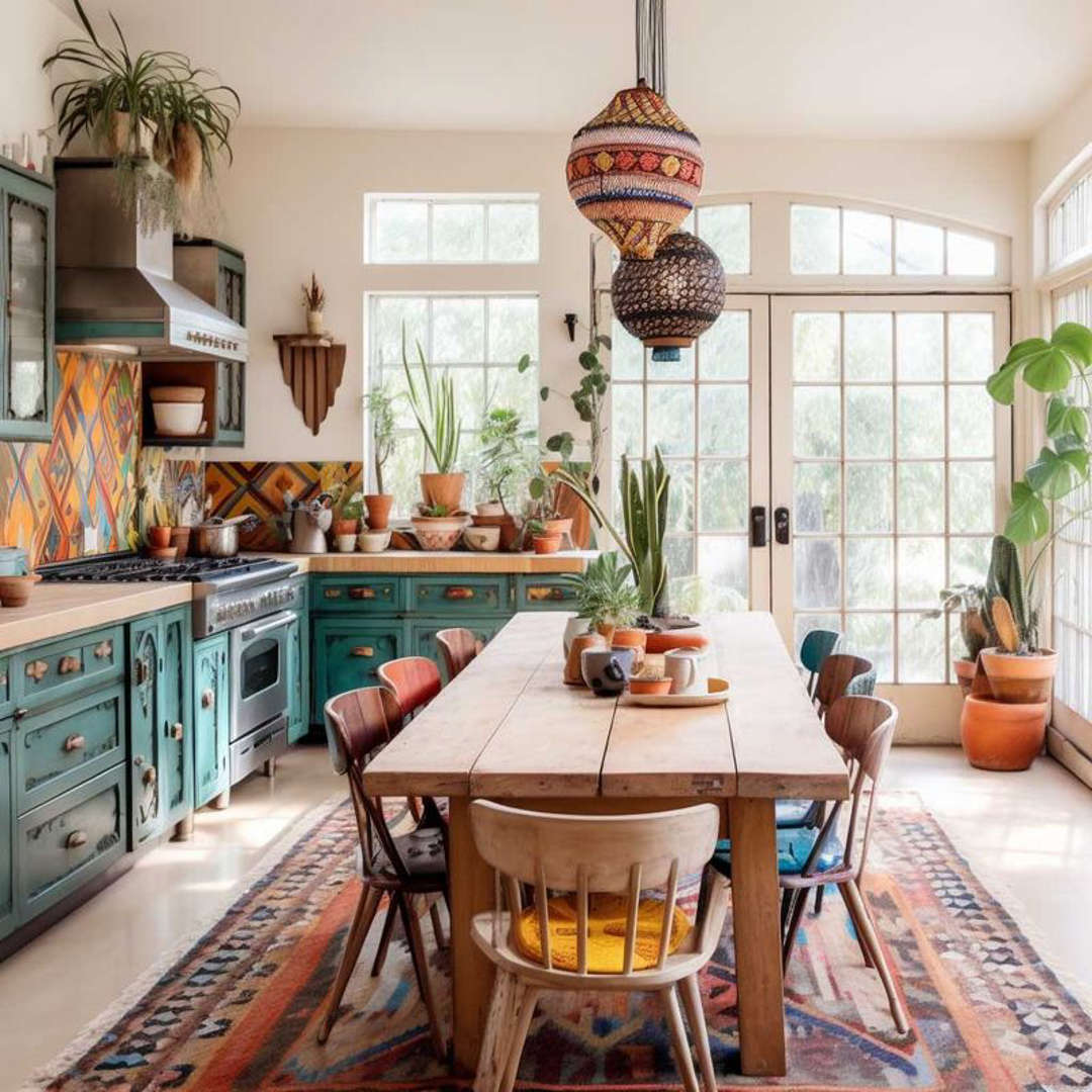 Bohemian Kitchen Interior