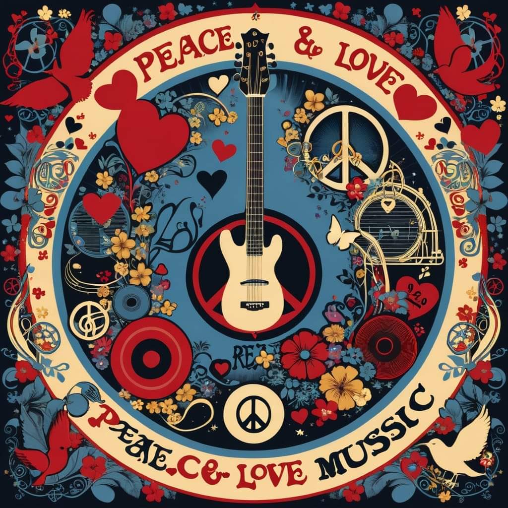 Peace Love Music Guitar