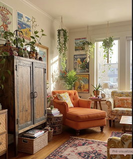 Cozy Bohemian Living Room