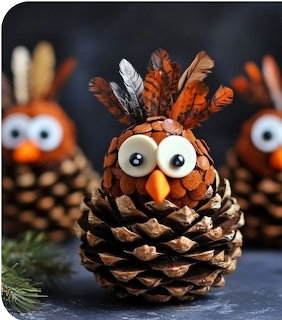 Pinecone Turkey Craft