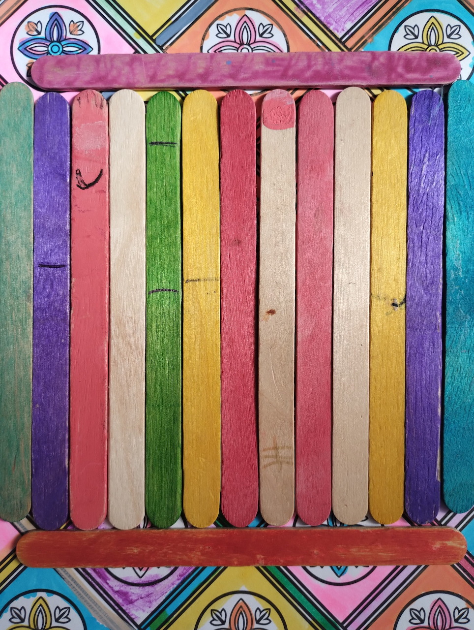 Colorful Craft Sticks