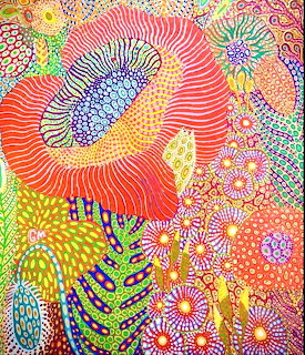 Abstract Poppies Art