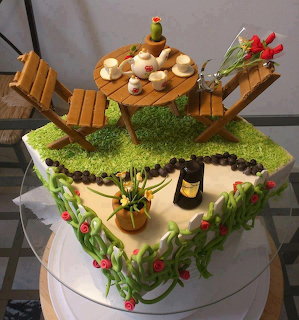 Garden Table Cake