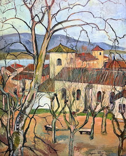 French Countryside Village Painting
