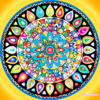 Colorful Spring Mandala Pattern