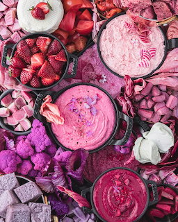 Pink Food Flatlay