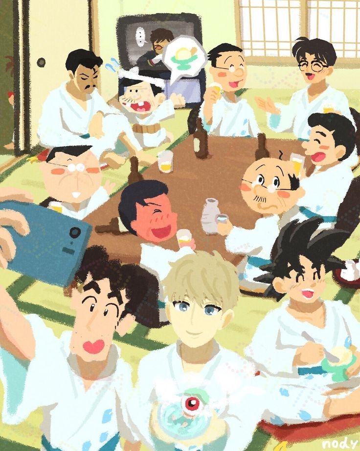 Anime Group Selfie Party