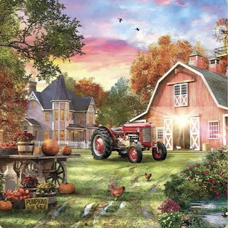 Autumn Farm Scene
