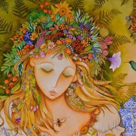 Painted portrait of a girl in soft artistic style