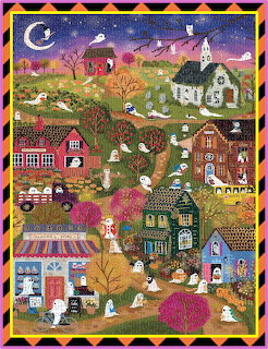 Halloween Folk Art Village