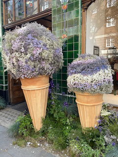 Floral Ice Cream Cone Sculptures