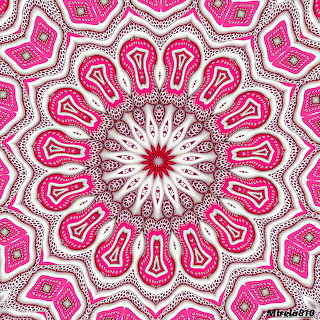 Pink Mandala Kaleidoscope Pattern