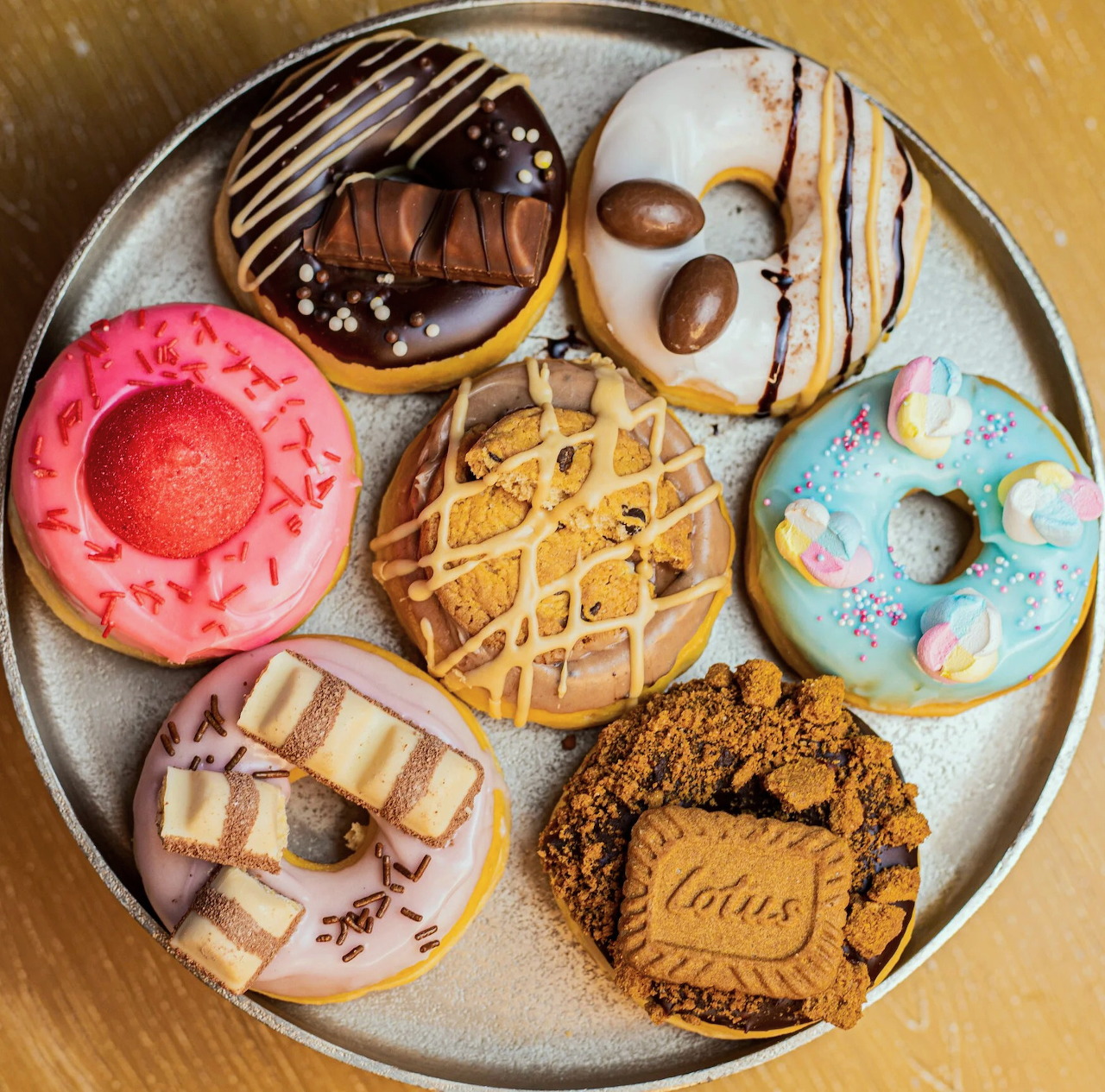 Decorated Donuts Platter