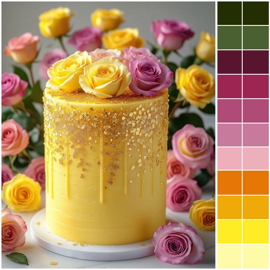 Yellow Rose Cake