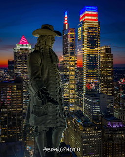 Philadelphia Skyline William Penn Statue