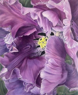 Purple Tulip Painting