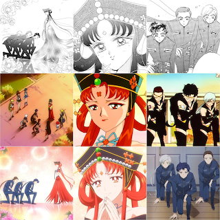 Anime Characters Collage Grid