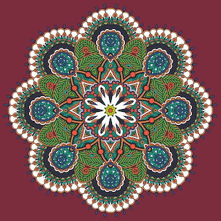 Ornate Floral Mandala