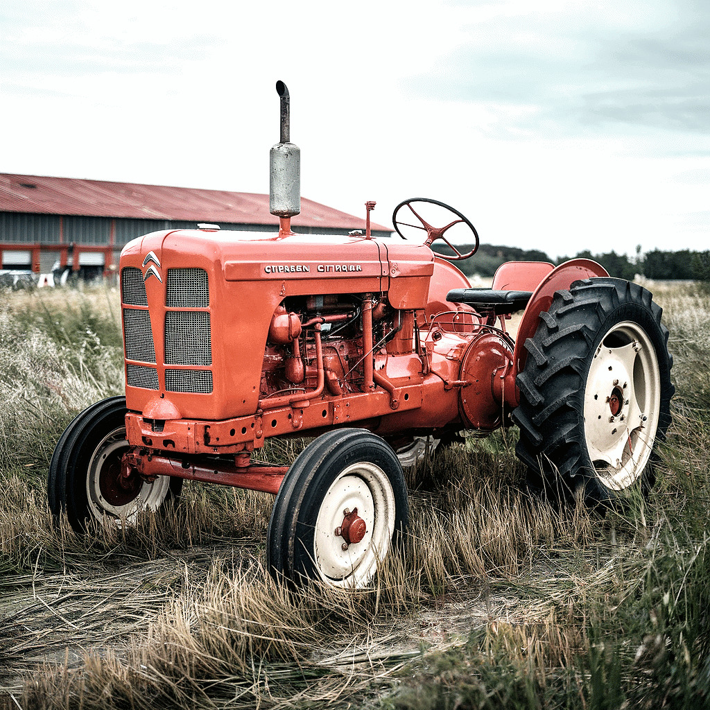 Red Citroën Farm Tractor