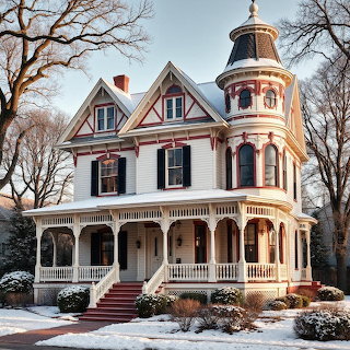Victorian House Winter