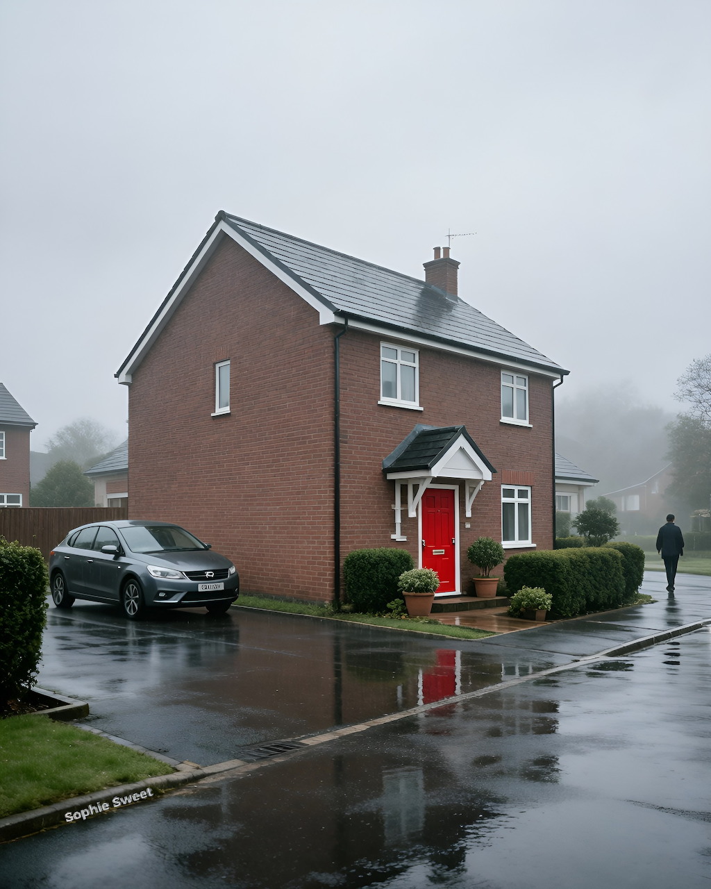 Foggy Brick House