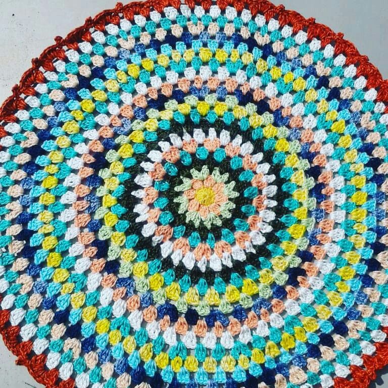 Colorful Crochet Mandala