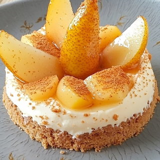 Pear Bavarois with Speculoos
