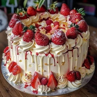 Strawberry Cream Cake