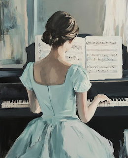 Woman Playing Piano