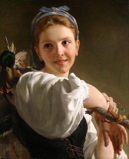 Young Woman with Flowers