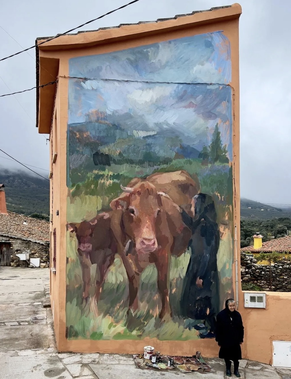 Cow Mural Spain