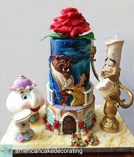 Beauty and the Beast Cake