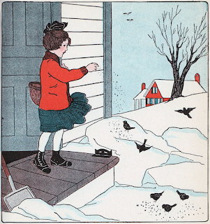 Girl Feeding Birds